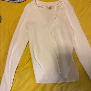 White long sleeve button up